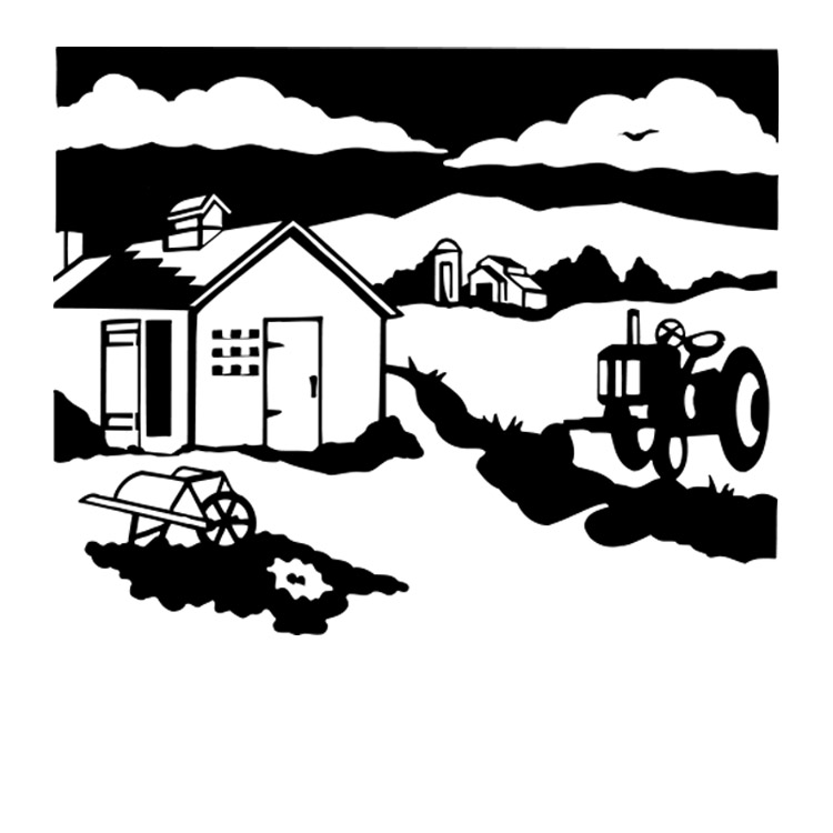 Farm Scene-Life's Reflections Vault Appliqué