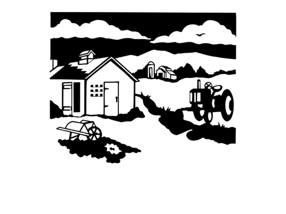 Farm Scene-Life's Reflections Vault Appliqué