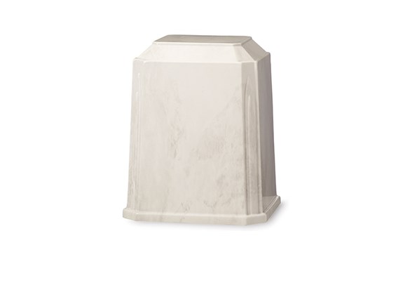 Tribute Urn White/Silver