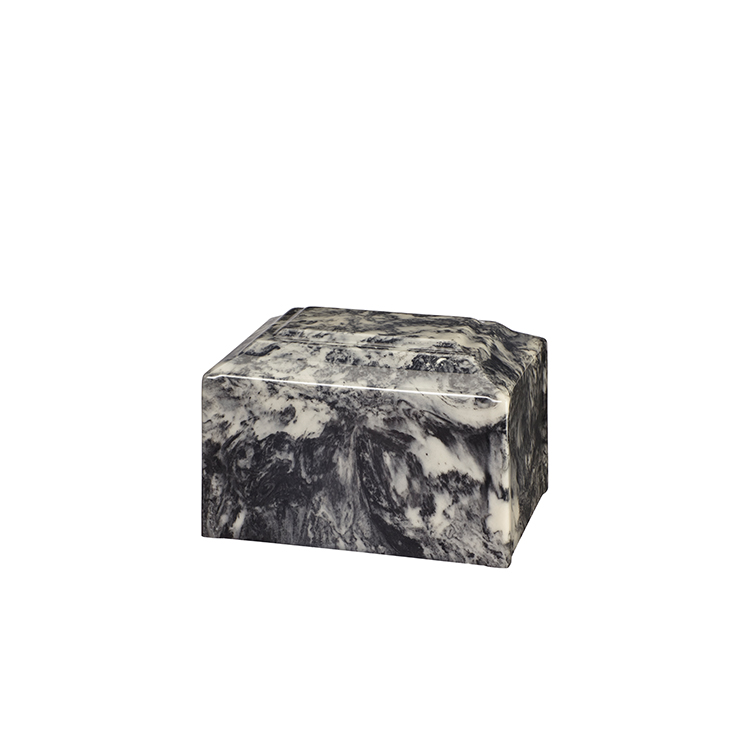 Cultured Marble Ebony Urn