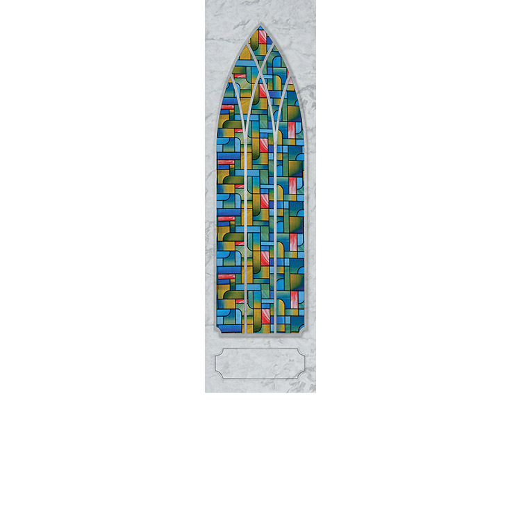Stained Glass Marble White Venetian-Wilbert Legacy Two Print