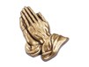 Praying Hands Applique for Washington Urn