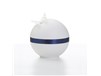 Circle of Life Eco Urn with navy blue ribbon